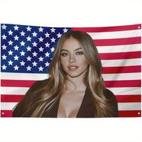Amerikietiško stiliaus rožinė Sidnėjaus vėliavos gobelenas sienai kabinti miegamajam, svetainei, bendrabučiui, koncertų vakarėlio dekoras, Sweeney tema festivaliui 40X60CM