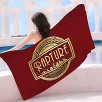 Retro B-Bioshock R-Rapture Game Beach Towel Colorful Bath Towels For Girl Microfiber Quick Dry Custom Sand Free Beach Yoga Pool Cotton 30x30cm