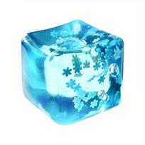 Squishy Snowflake Ice Cubes Slow Rising Sensory Fidget Toy Soft Ice Cubes Stress Relief Squeeze Toy Hand Exercise Calming Tool