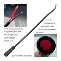 Metal Brake Broken Wire 2/3/4/5/6PIN E-bike Cable  for Electric Scooter/for Bafang Motor 2 gray