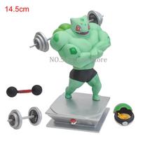 Anime Pokemon Treniruotės Raumenų Vyras Veiksmo Figūrėlė Gengar Charmander Psyduck Squirtle Bulbasaur Snorlax PVC Figūrėlė Modelis Žaislai Dovana