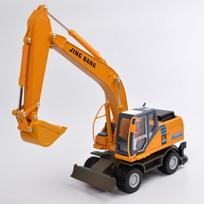 Exquisite Gift 1:50 Excavator Alloy Model,Simulation Die-Casting Engineering Car Collection,Children's Toy Car B262