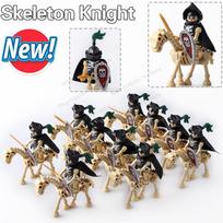 Medieval Castle Knight Skeleton Warriors Skeletons Strong Orcs Figures Collection Toy DIY Collection Children Gifts AX9815 9816