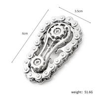 Chain Tooth Mechanical Flywheel Fidget Spinner Antistress Anxiety Metal Bike Chains Spinner EDC Toys for Children Adult Hand Toy sidabras