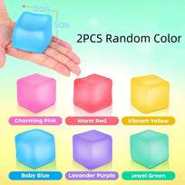Stress Cube Squishy Fidget Toys for Relaxation High Density Gel Filled Fidgets for Classroom Sensory Calming Toys for Adult