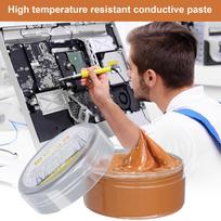 Copper Grease 30g Conductive Paste High Temp Grease Multipurpose Automotive Grease Compound Paste for Battery Connection Circuit raudona