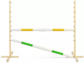 Šuolių kliūtis Hobby Horse geltona ir žalia, 120 cm aukščio