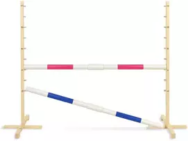 Šokinėjimo kliūtis Hobby Horse rožinė ir mėlyna