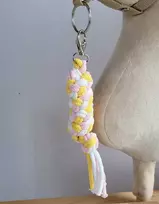 Pavadėlis hobi arkliukui, dvigubas, šviesiai rožinis/geltonas/baltas