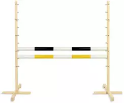Šuolių kliūtis Hobby Horse juoda ir geltona 120 cm