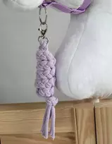 Pavadėlis hobi arkliukui, dviguba virvė, violetinis