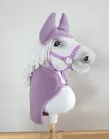 hobby horse violetinis flisinis pledas ir ausinukai
