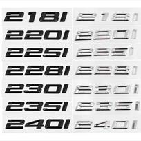 3D ABS Automobilio Galinės Bagažinės Raidės Logotipo Ženklelis Emblema Lipdukas BMW 2 Serijai 216i 218i 220i 225i 228i 230i 235i 240i F22 F23 F46 F45 216i