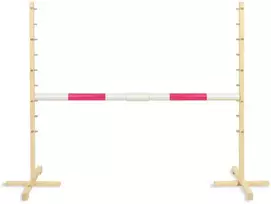 Šuolių kliūtis Hobby Horse su rožine sija 120 cm