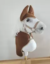 Hobby Horse arkliuko rinkinys: ruda vilnonė antklodė ir ausinės