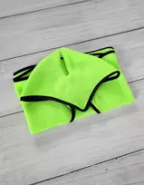 Hobby Horse rinkinys: neoninė žalia fleece antklodė ir ausinukai