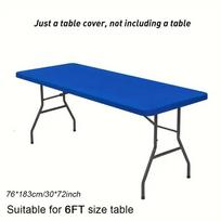 1Pcs Spandex Rectangular Tablecloth Stretch Elastic Fitted Table Cloth 6FT Universal Patio Table Cover