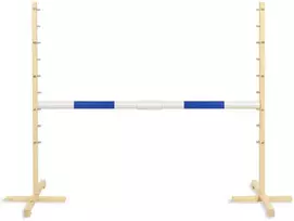 Šuolių kliūtis hobby horse su mėlyna sija 160 cm