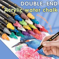 24-Pack  Acrylic Paint Markers Vibrant Color Assortment Dual-Tip Quick Dry Non Toxic for Kids Adult   Art and Craft Projects on Wood   Stone Ce