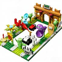 Plants vs. Zombies Battle of the Seabed Sky Model Building Blocks Bricks Kits Set Peashooter Gatling Pea Shooter Figure Toy Gift