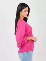 Megztinis oversize fuksijos spalvos