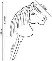 Hobby Horse arkliukas Super Premium kaštoninis A4