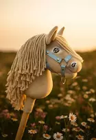 Hobby Horse lazdelinis arkliukas cremello spalvos Premium A5
