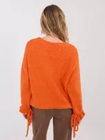 Megztinis moteriškas oversize oranžinis