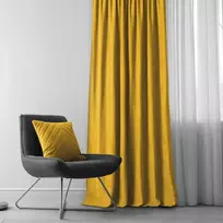 Užuolaidos 280×245 cm garstyčių spalvos chenille