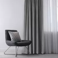 Užuolaidos 400 × 225 cm, tamsiai pilkos spalvos Velvet
