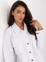 Marškiniai balti su kišenėmis kasdienai