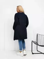 Palaidinė moteriška tamsiai mėlyna plus size RV