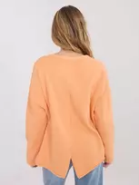 Palaidinė moteriška šviesiai oranžinė be gobtuvo