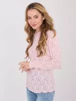 Palaidinė moteriška su nėriniais šviesiai rožinė