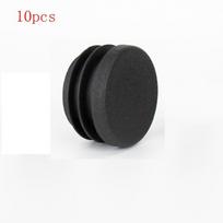 10 vnt. neslystantis 45 mm apvalus plastikinis kamštukas 1 3/4 colio plastikinio kamštuko galinis dangtelis apvalus juodas vamzdžio galinis dangtelis baldams