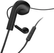 Dėklas Juodos laidinės stereo ausinės su 3,5 mm jungtimi