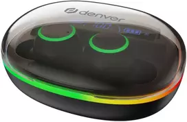Dėklas Juodos belaidės Bluetooth ausinės Denver TWE-55B