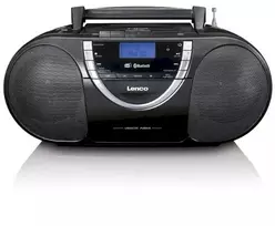 Grotuvas Lenco Lenco DAB+-Radio/Boombox SCD-6900, kaseta, CD grotuvas/MP3, FM, DAB+, juoda