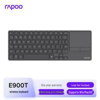 Rapoo E900T Multi-Mode Wireless Touch Keyboard tamsiai pilka spalva
