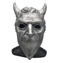 Slipknot kaukė Corey Taylor Stulbinanti latekso Helovino vakarėlio kaukė Idealiai tinka Cosplay Ox Horn gray