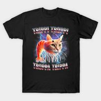 Asian Size Men Black Print T-shirt Trippi Troppi Troppa Trippa Brainrot Italian Meme No-Cut Print Cotton Tshirt S juoda