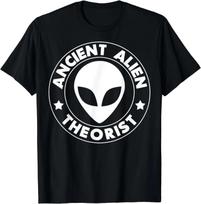 Funny Self Mocking Tee Ancient Alien Theorist Tshirt Graphic Personalized Custom Printed Women Unisex Summer T Shirts Harajuku S