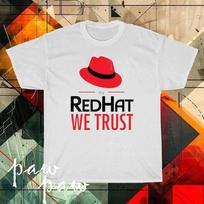 New Linux Red Hat Logo Men's T-shirt funny size S to 5XL XXXL
