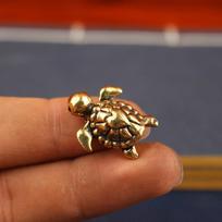 Brass Tortoise Decorative Statue Vintage Feng Shui  Luck for Home Office Car Dashboard 1pc