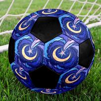 1pc Moon Starry Sky Soccer Balls Size 5 Machine-Stitched Ball, Sports League Outdoor Match Football Training Ball Futbol Voetbal. Q61255 Size 5