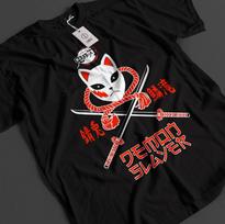 Demon Slayer Shirt Tanjiro TShirt Zenitsu KNY Nezuko Inosuke Akaza Muzan Tee M