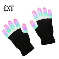 Party Rave LED Flashing Gloves Glow Light Up Finger Lighting Halloween