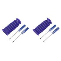 A84E-2X Suitable For Dyson V6 V7 V8 V10 V11 Vacuum Cleaner Replacement Accessories Soft Velvet Roller Suction Head Blue Hose