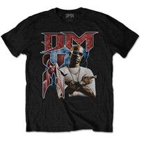 Men's DMX Bootleg Red Slim Fit T-shirt Large Black 4XL