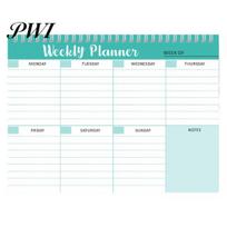 Weekly Planner Daily Coil Design Notepad Manageable Life Appointments Reminders Notebook for Home School Office Goal-oriented A